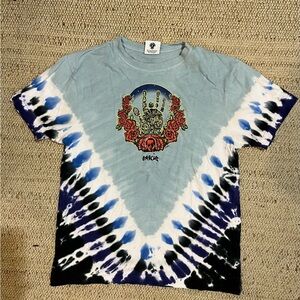 Jerry Garcia Hand & Rose Wreath Tie-Dye Tee (M) Teddy Fresh